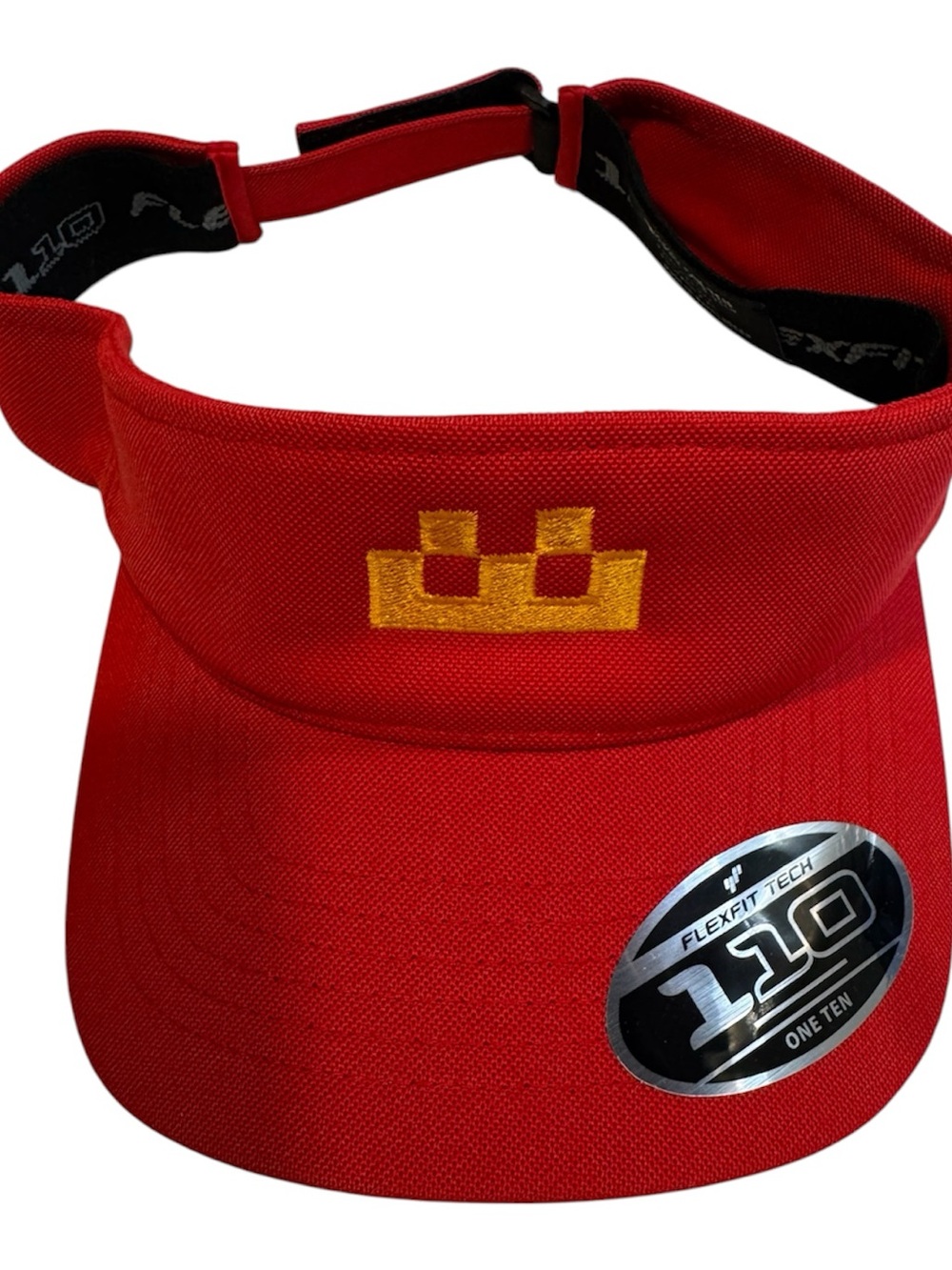 New Cryptoadz Red Visor with Gold Crown Embroidery - Flexfit 110